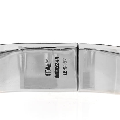 Louis Vuitton Palladium Monogram Nanogram Cuff S Silver 6 of 7