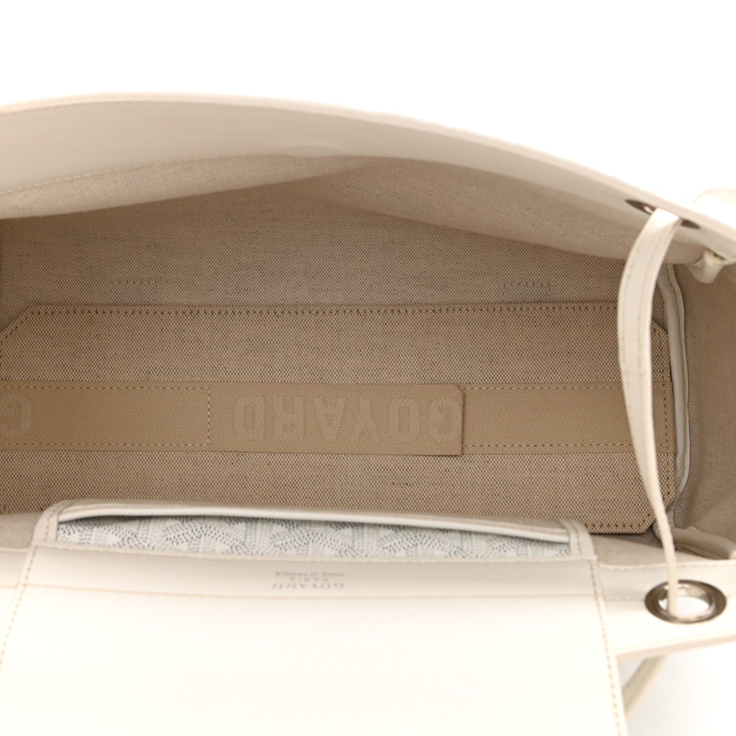 Goyardine Rouette PM White
