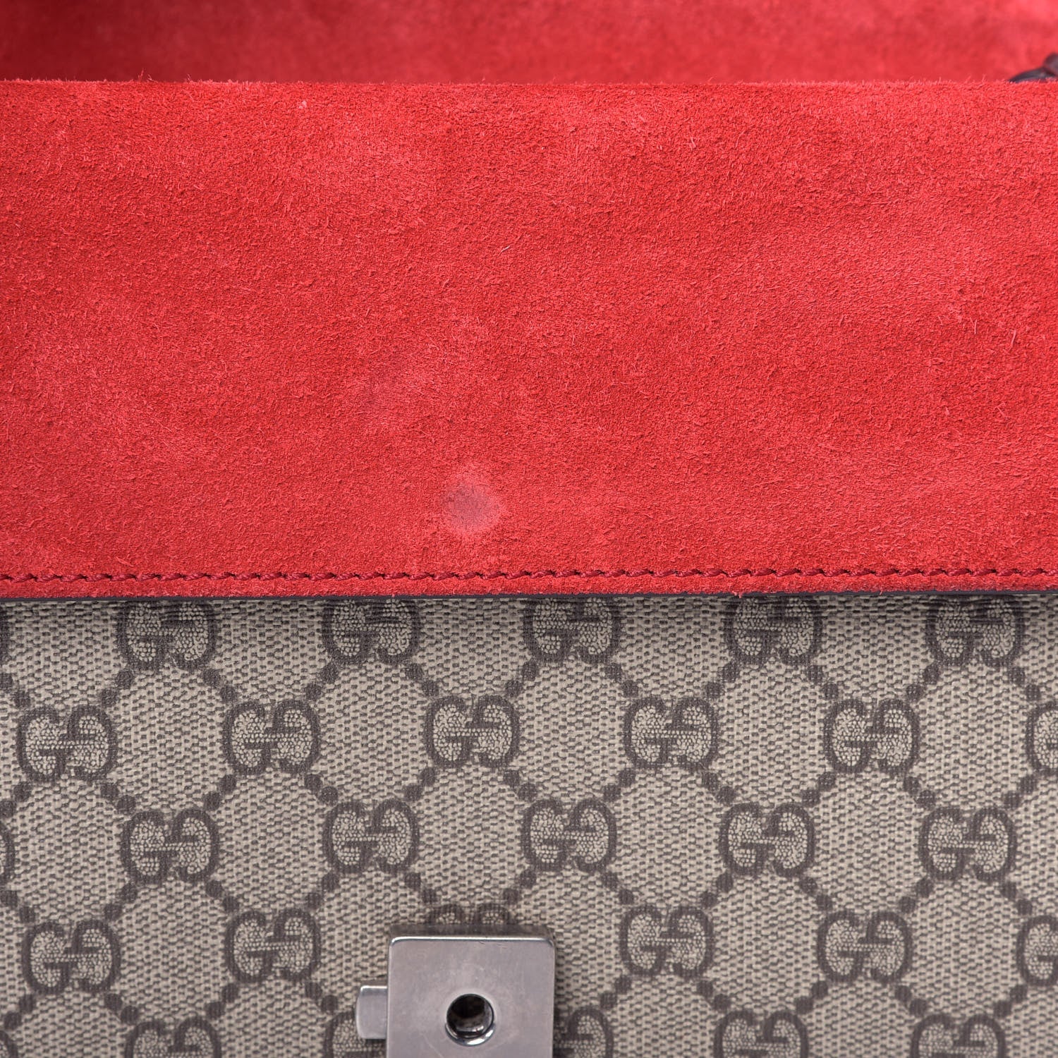 Gucci GG Supreme Monogram Small Dionysus Shoulder Bag Red 9 of 9