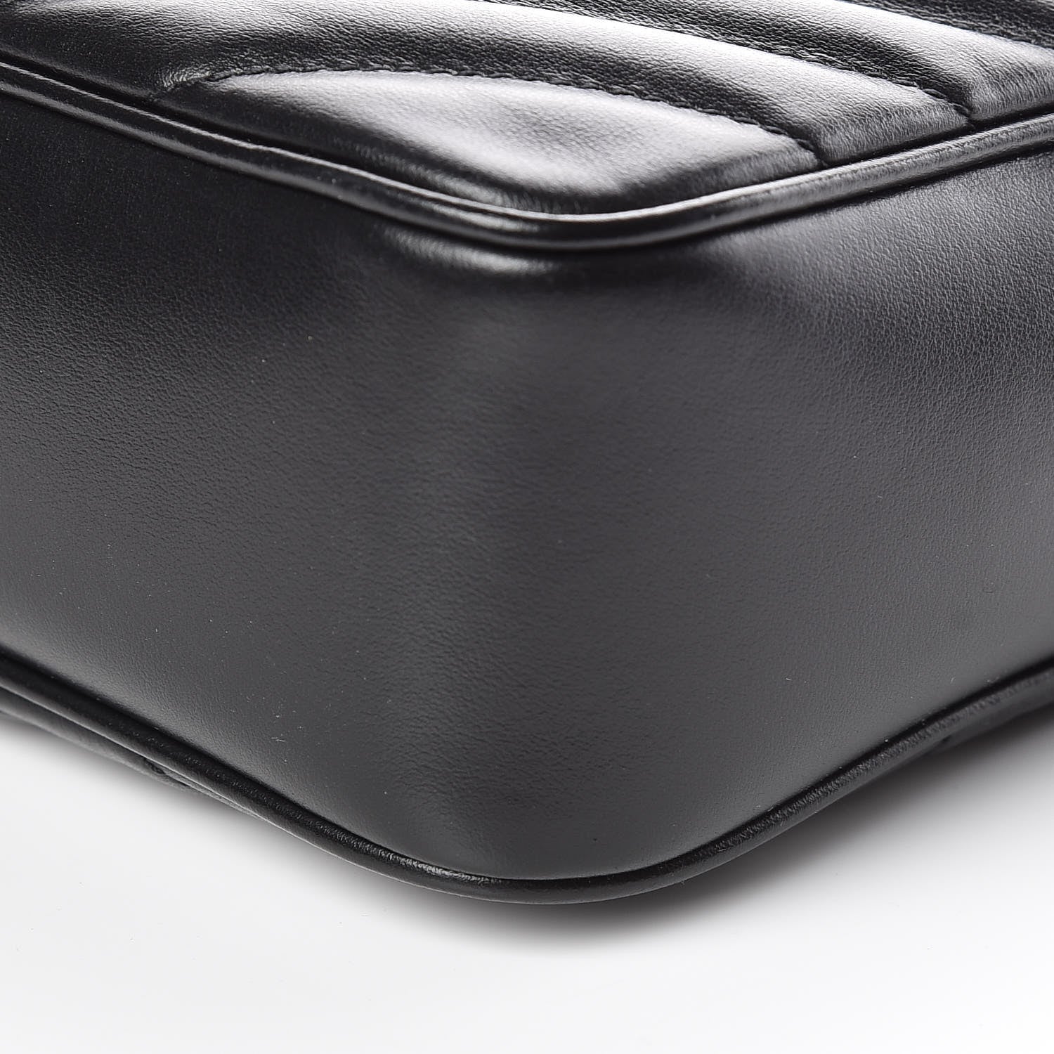 Saint Laurent Calfskin Matelasse Monogram Lou Camera Bag Black 9 of 9