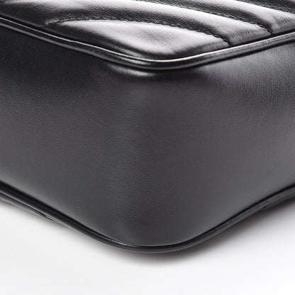 Saint Laurent Calfskin Matelasse Monogram Lou Camera Bag Black 9 of 9