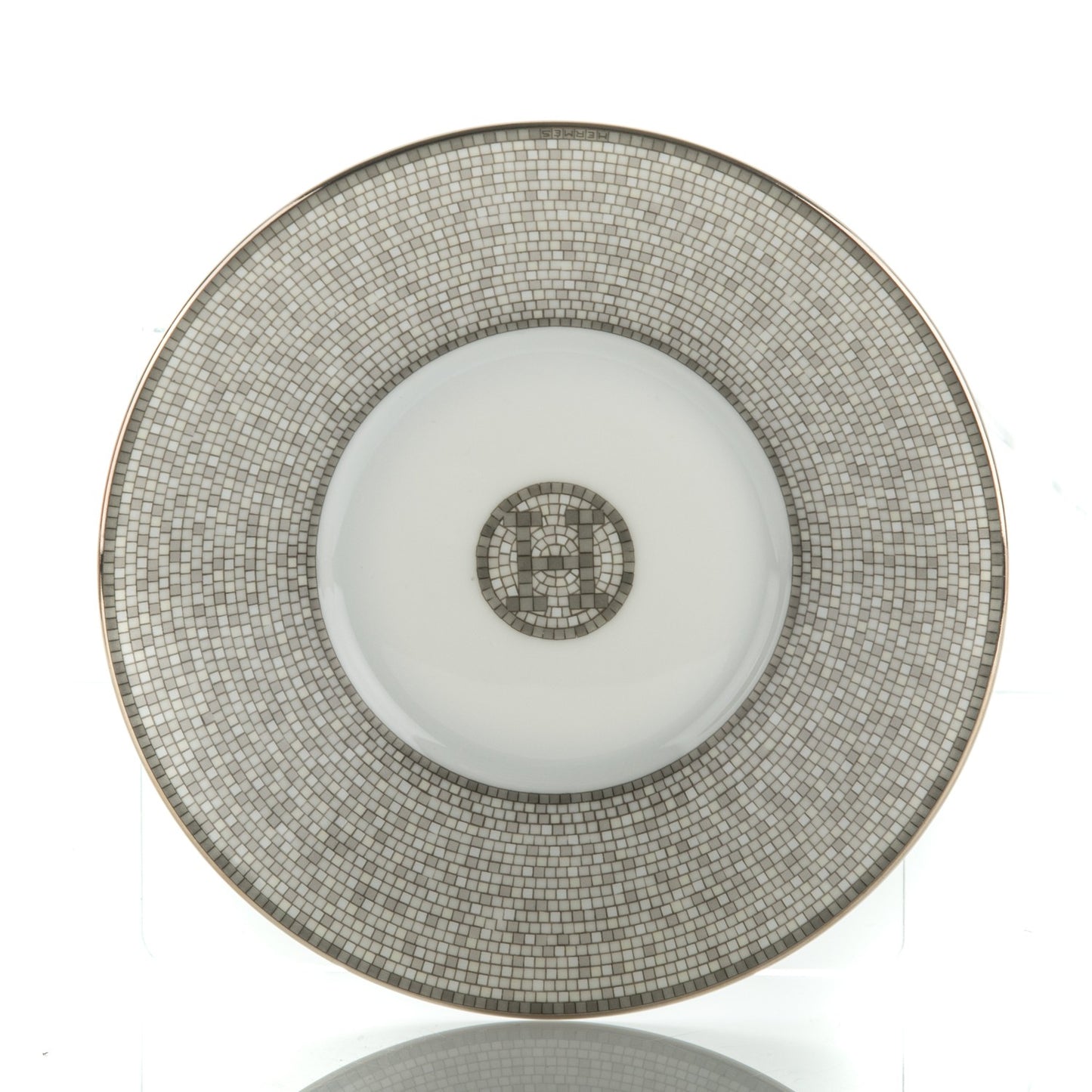 Porcelain Mosaique Au 24 Platine Tea Cup And Saucer Set Of 2