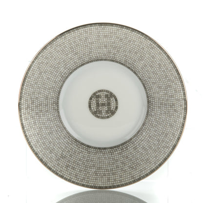 Hermes Porcelain Mosaique Au 24 Platine Tea Cup And Saucer Set Of 2 7 of 12
