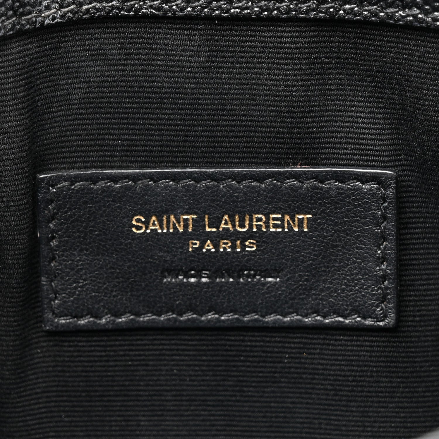 Saint Laurent Grain De Poudre Uptown Pouch Black 6 of 9