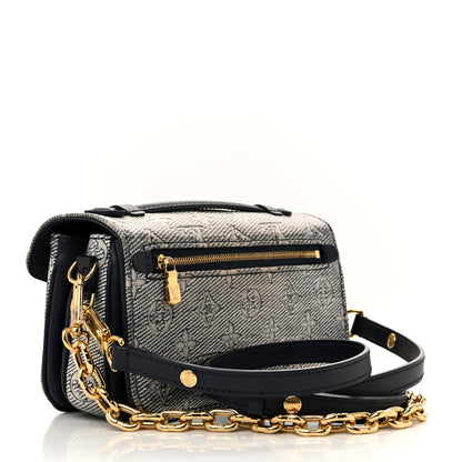Louis Vuitton Monoglam Pochette Metis East West Blue 4 of 23