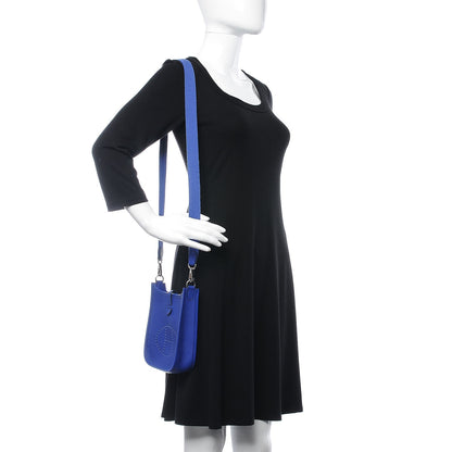 Hermes Taurillon Clemence Evelyne TPM Bleu Electrique 2 of 9