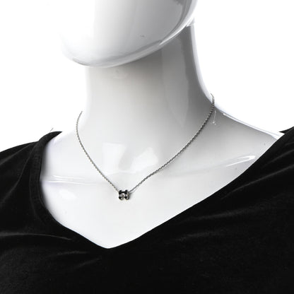 Hermes Lacquered Palladium Mini Pop H Pendant Necklace Black 2 of 7