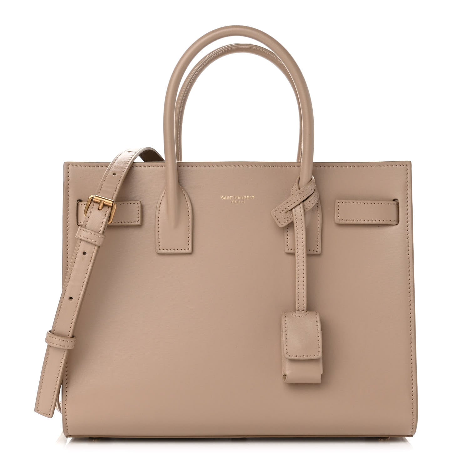 Saint Laurent Calfskin Baby Sac de Jour Dark Beige 1 of 9
