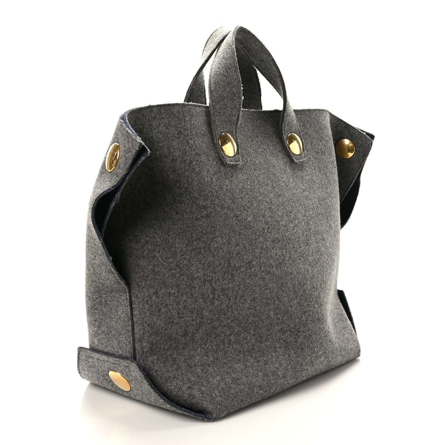 Wool Felt Orb Bag Grey