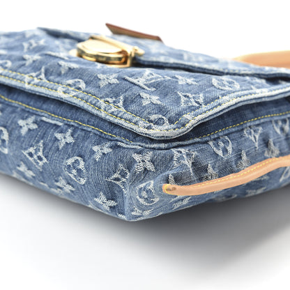 Louis Vuitton Monogram Denim Sac Plat Blue 7 of 10