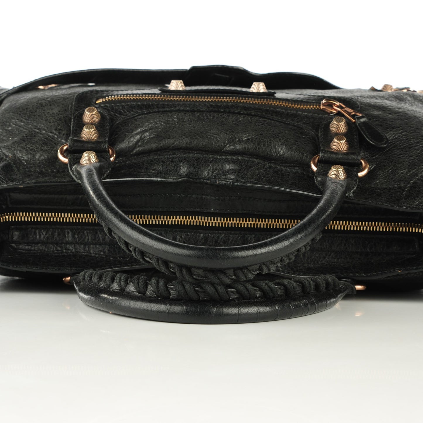 Agneau Giant 12 Rose Gold Hardware City Black