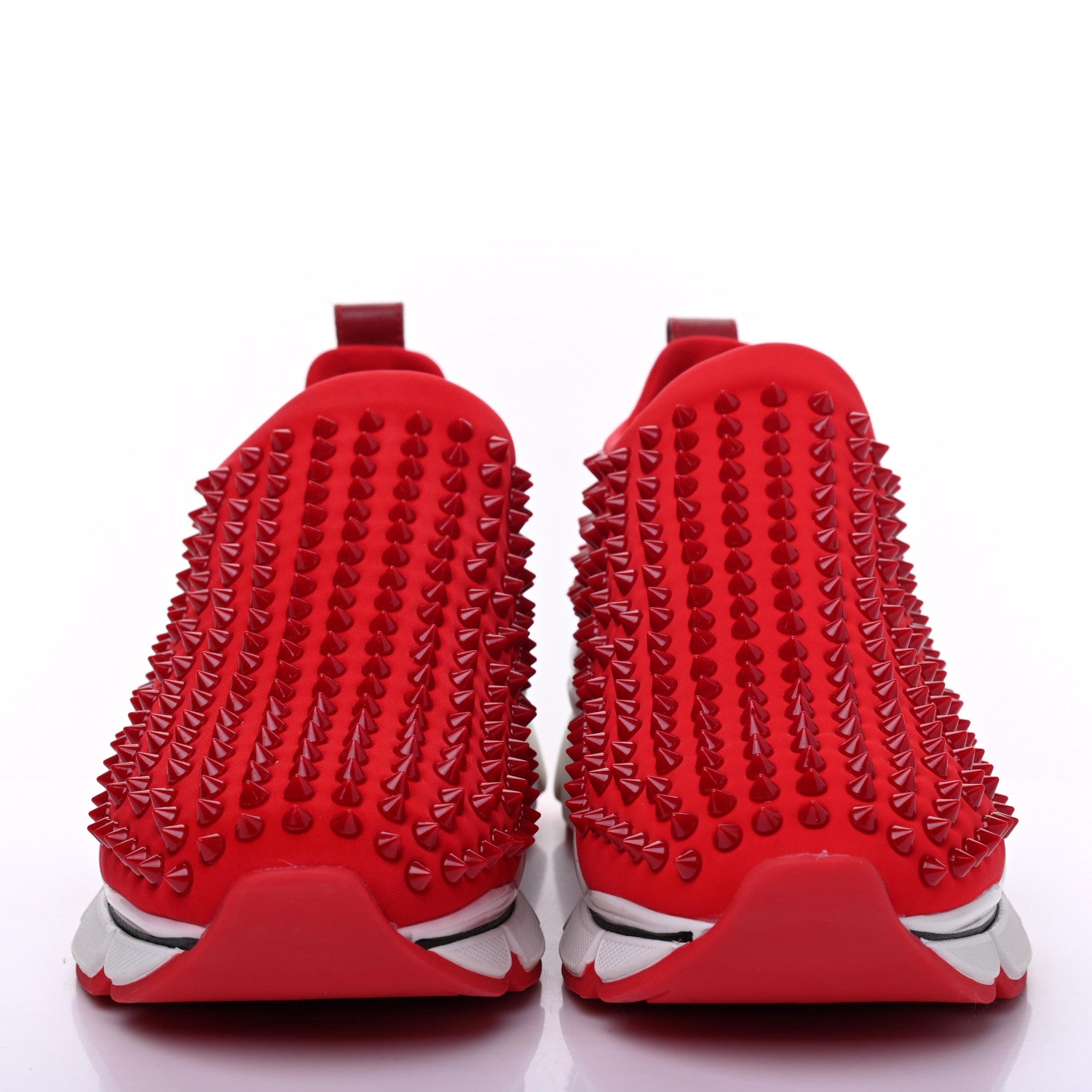 Christian Louboutin Neoprene Mens Spike Sock Flat Sneakers 42 Loubi 2 of 8