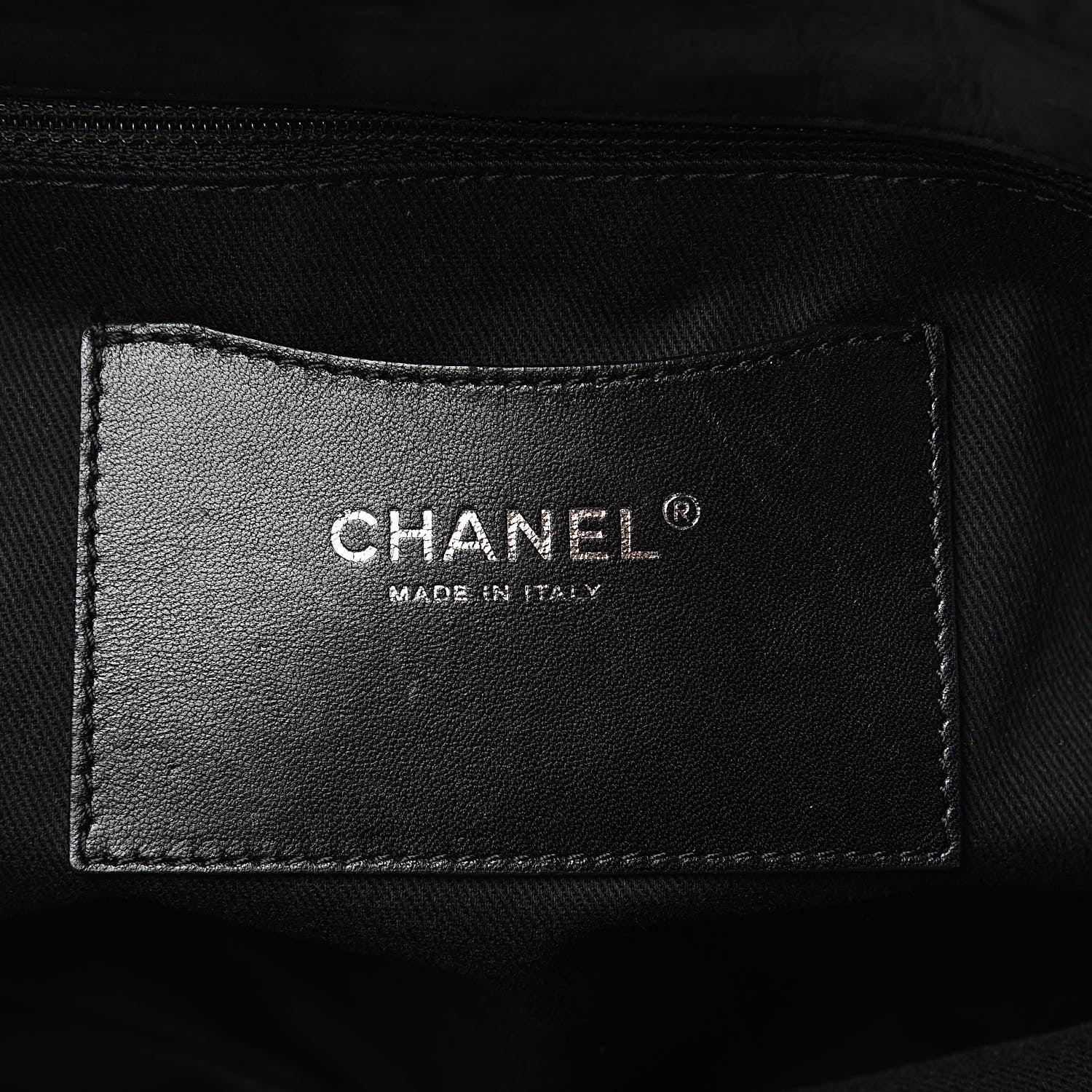 Chanel Iridescent Calfskin Stitched Extra Large Just Mademoiselle Bowling Bag Black 8 of 15