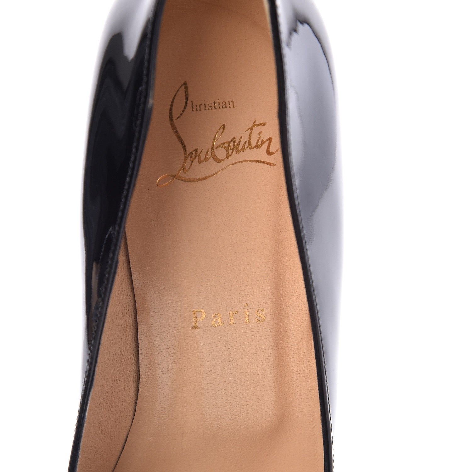 Christian Louboutin Patent Dirditta 130 Pumps 39.5 Black 6 of 8