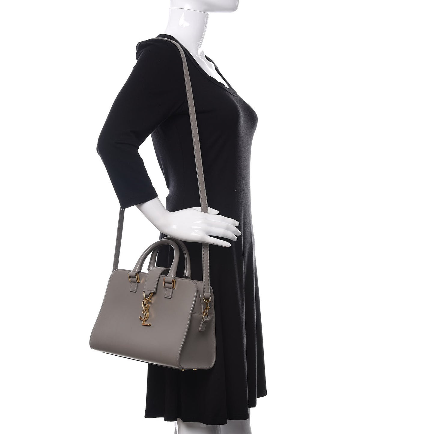Calfskin Monogram Baby Cabas Fog