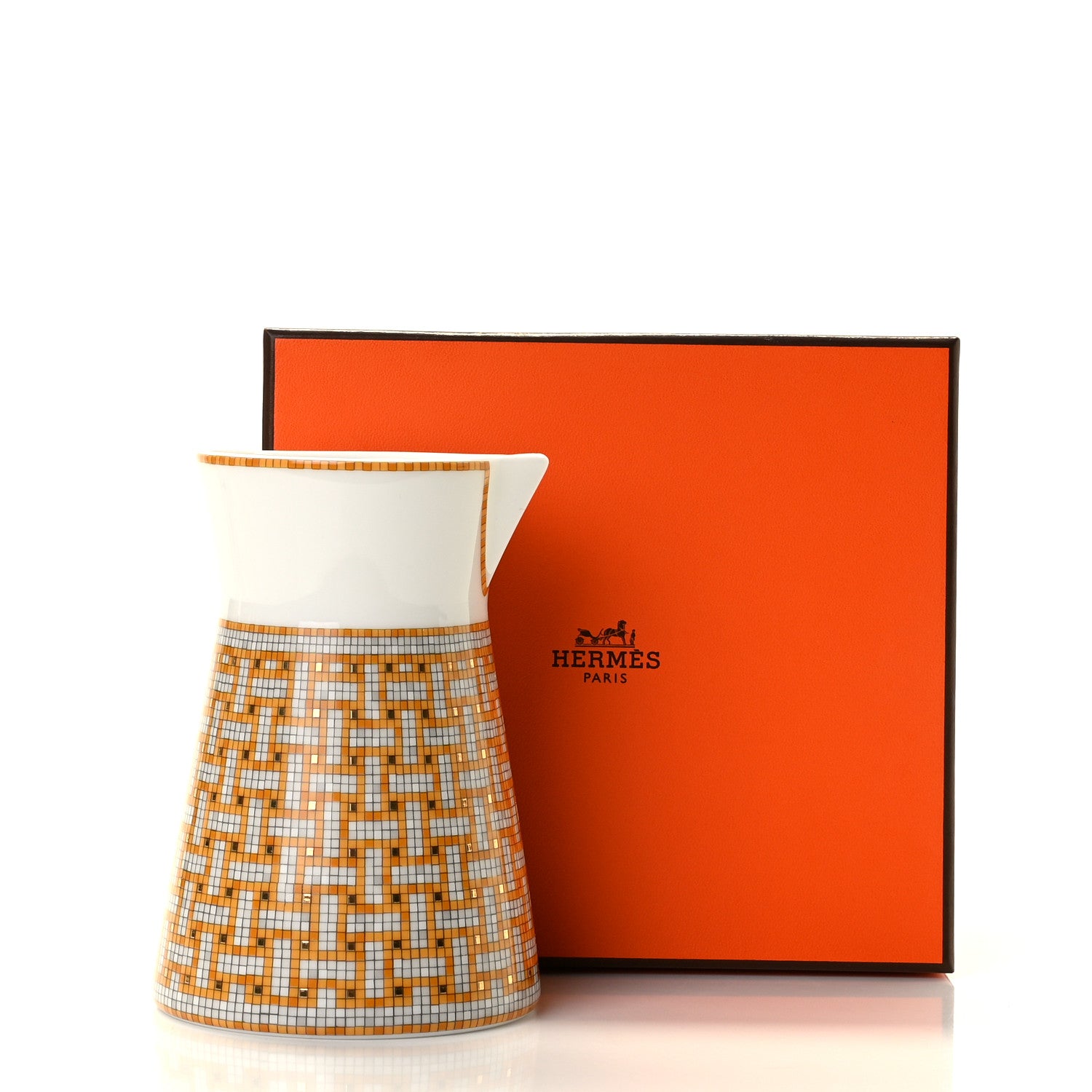 Hermes Mosaique Au 24 Porcelain Creamer 10 Fl. Oz 4 of 4
