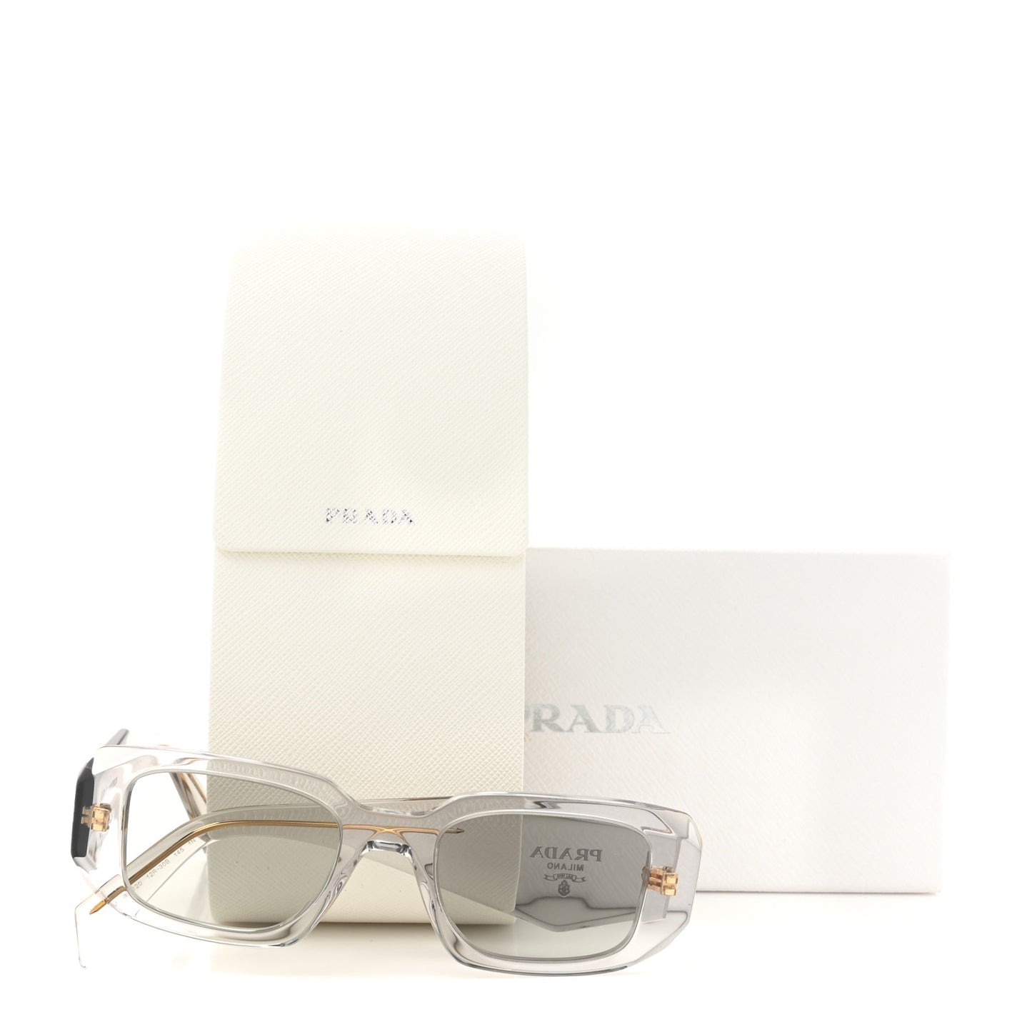 Acetate Symbole Sunglasses SPR 17W Transparent Gold