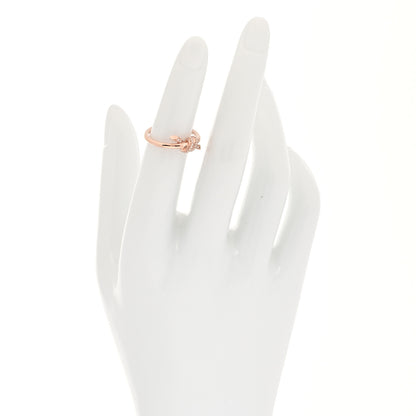 Tiffany 18K Rose Gold Diamond Small Knot Ring 49 5 2 of 5