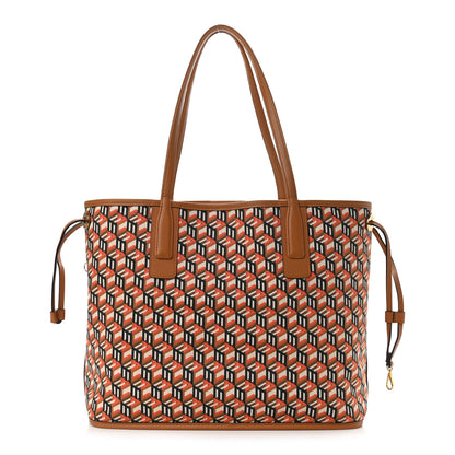 MCM Visetos Large Liz Reversible Shopper Tote Cognac 4 of 16