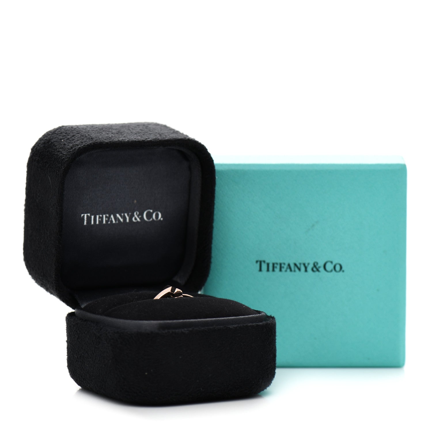 Tiffany 18K Rose Gold 2.5mm T T1 Ring 49 4.75 5 of 5