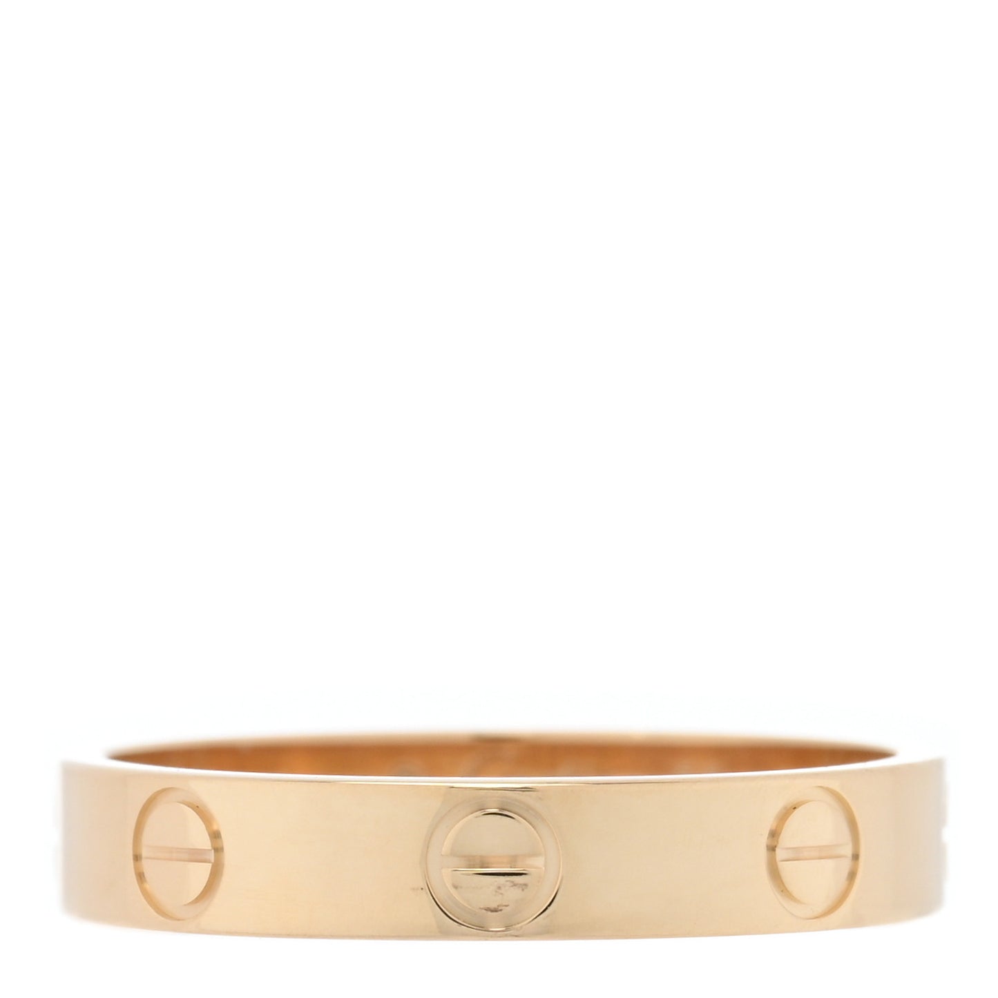 18K Yellow Gold 3.5mm LOVE Wedding Band Ring 55 7.25