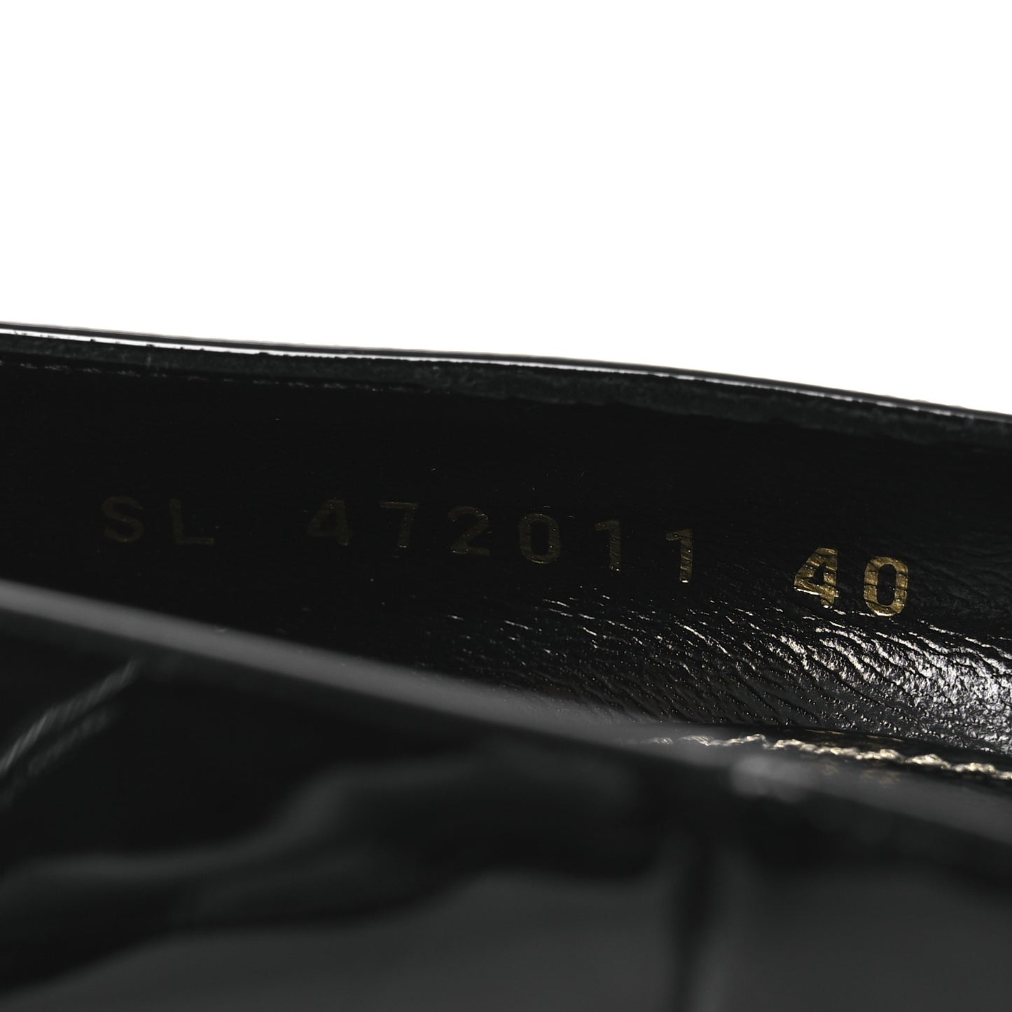 Patent Calfskin Opyum 110 Pumps 40 Black