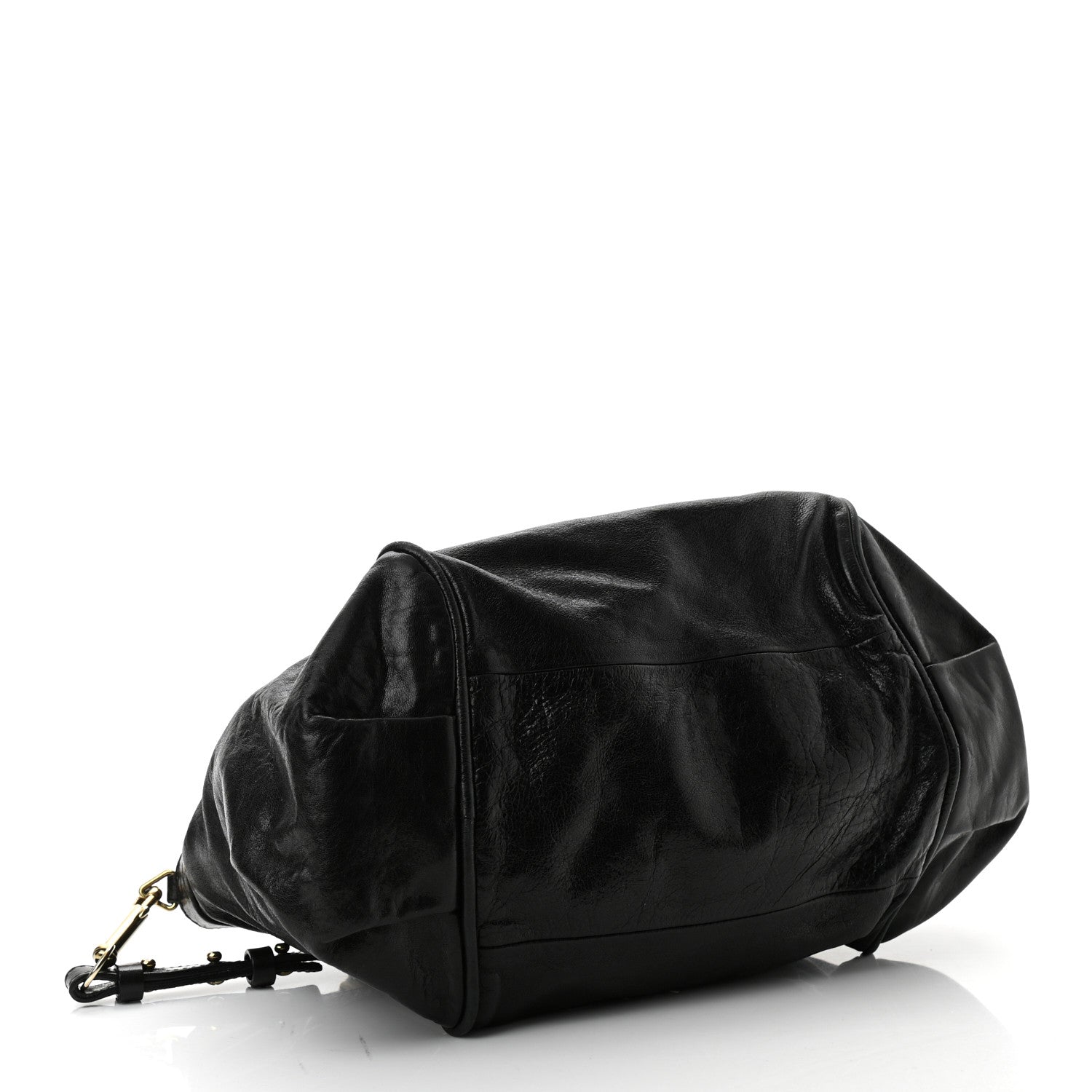 Chloe Tumbled Lambskin Small Ethel Satchel Black 4 of 14