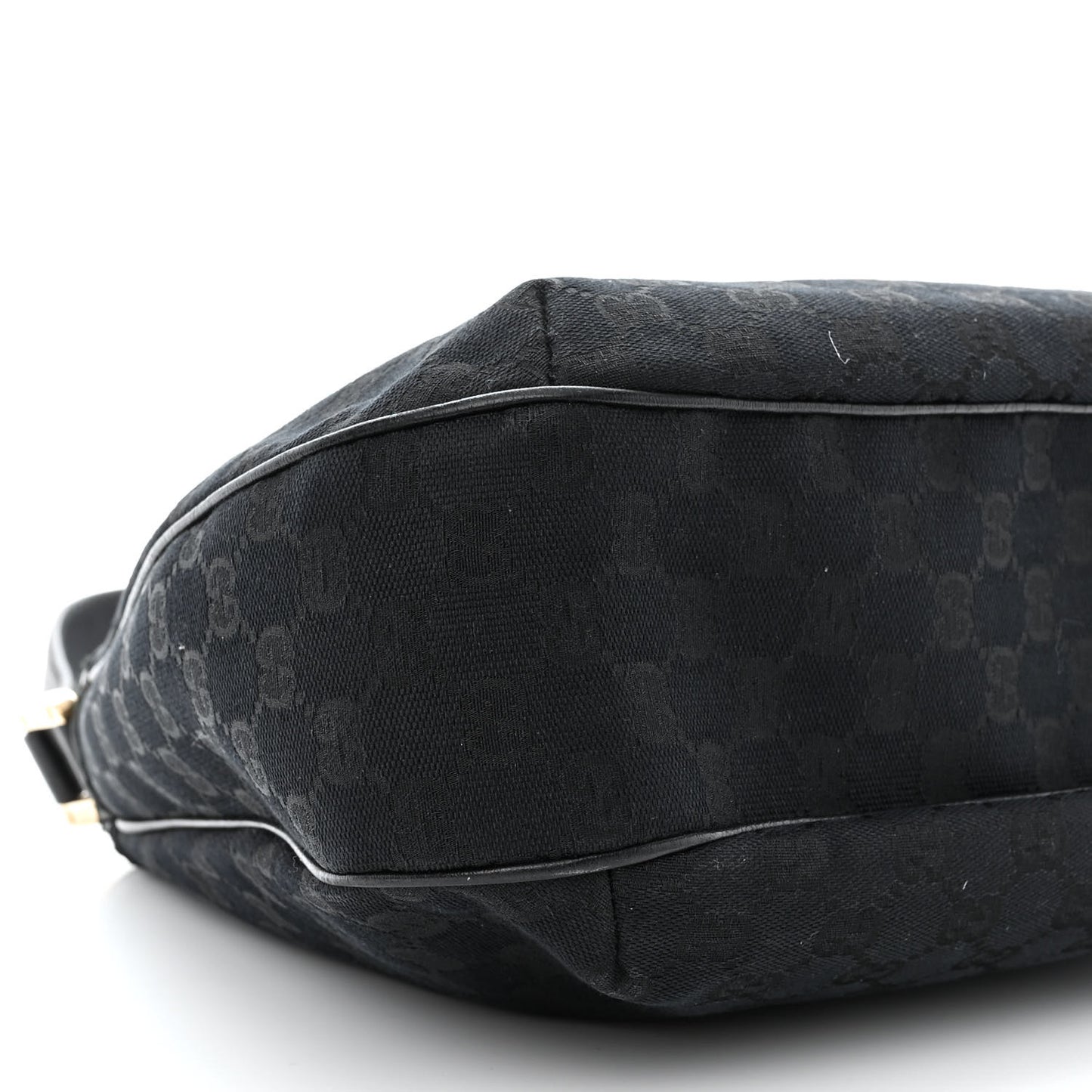 Monogram New Ladies Web Hobo Black