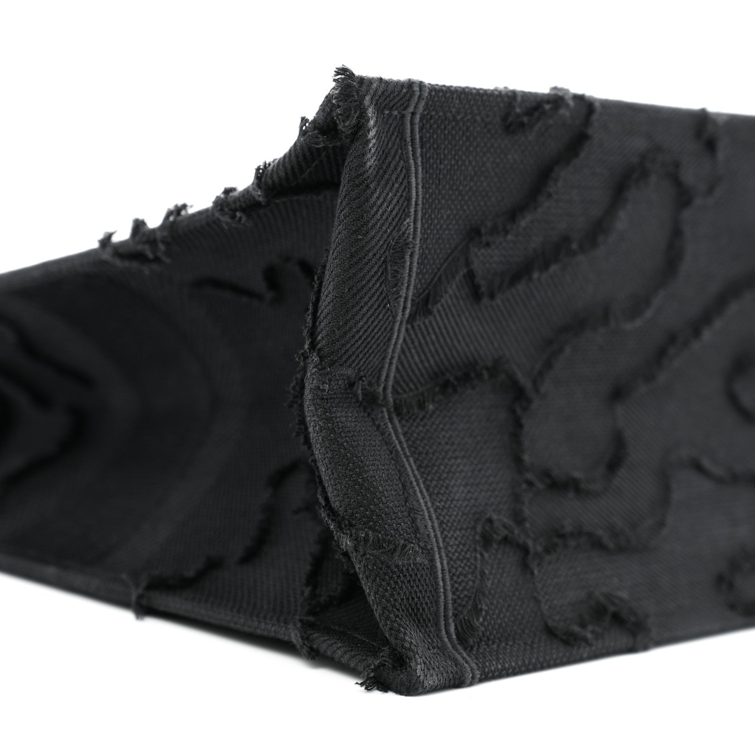 Christian Dior Canvas Embroidered Camouflage Book Tote Black 9 of 12