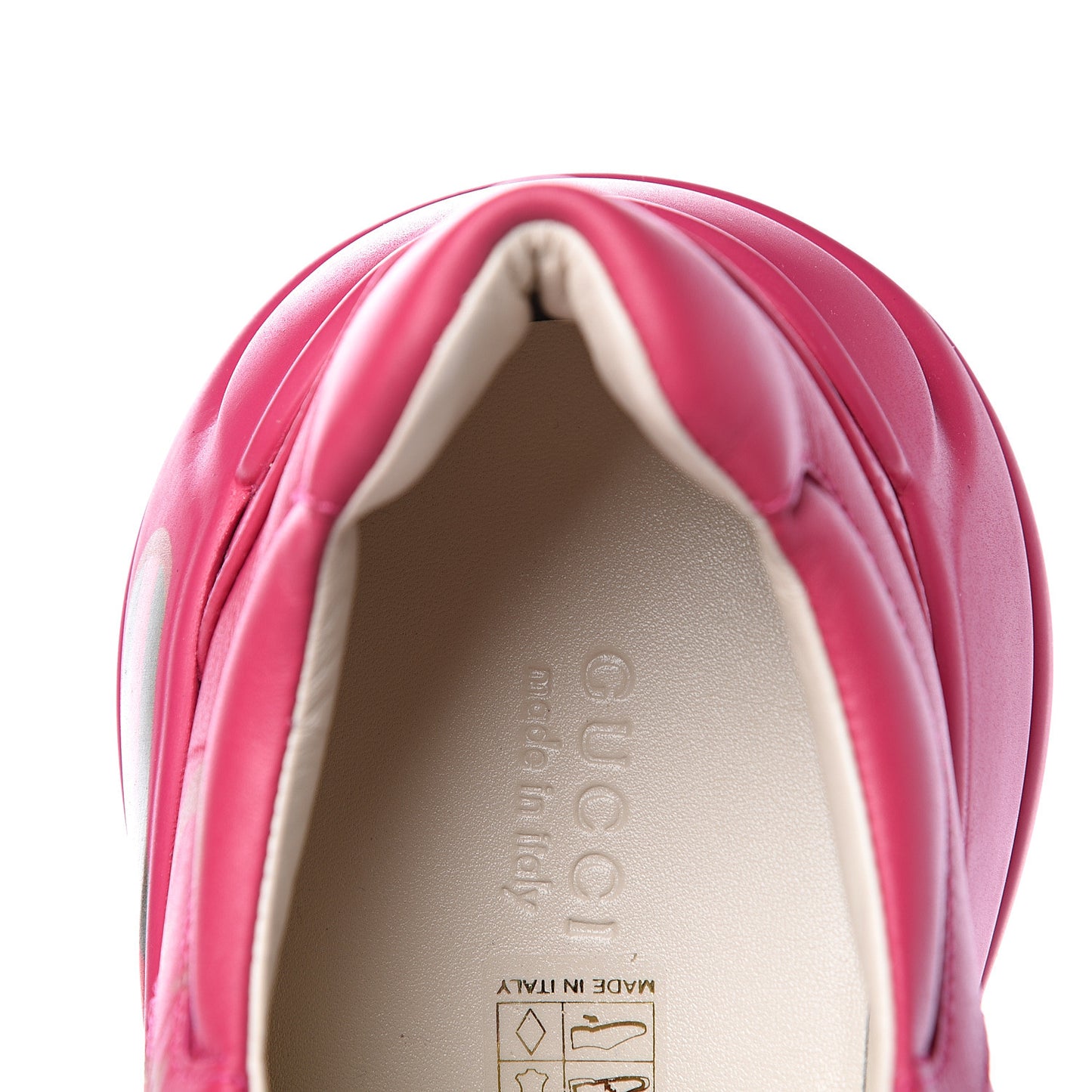 Calfskin Logo Womens Rhyton Sneakers 40 Box Pink