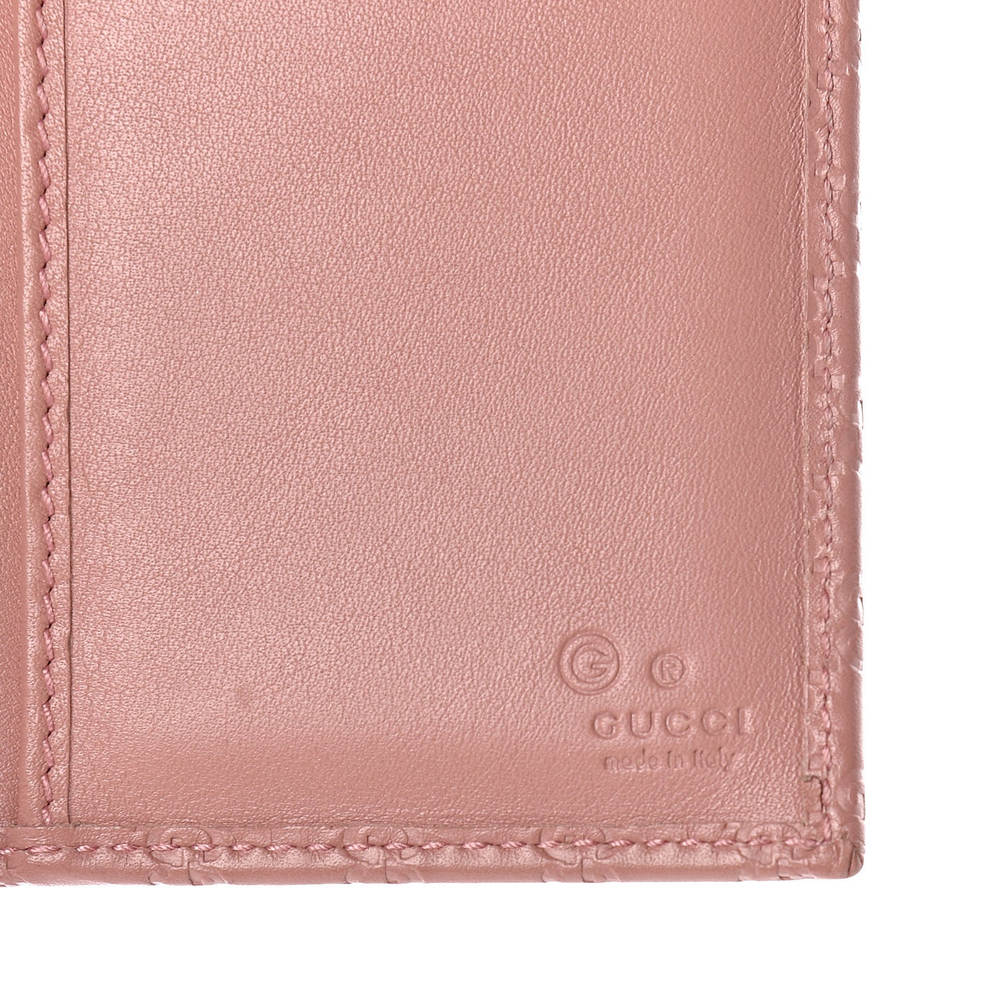 Soft Microguccissima Continental Wallet Soft Pink
