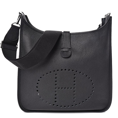 Hermes Taurillon Clemence Evelyne III GM Black 1 of 10