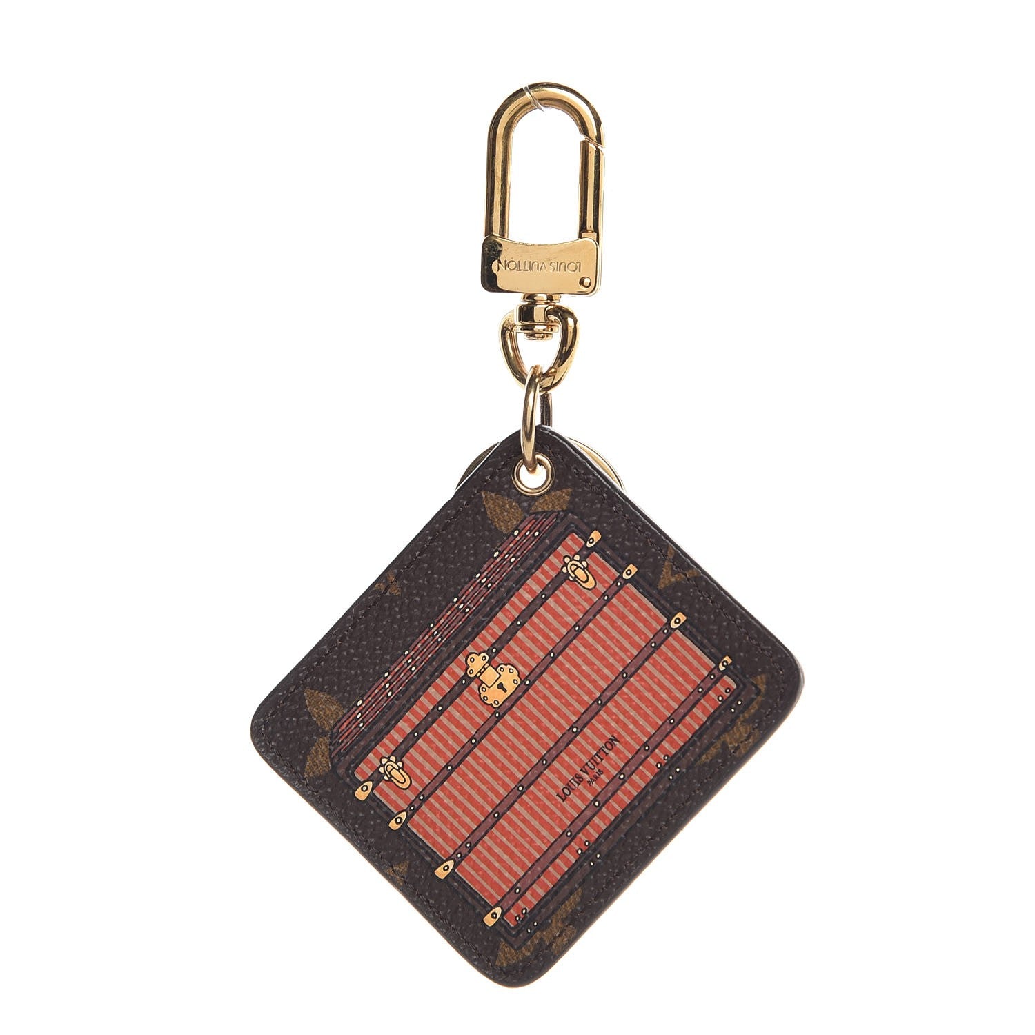 Louis Vuitton Monogram Illustre Trunk Key Holder Bordeaux 1 of 5