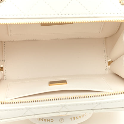 Chanel Lambskin Quilted Coco Click Bag White 5 of 11