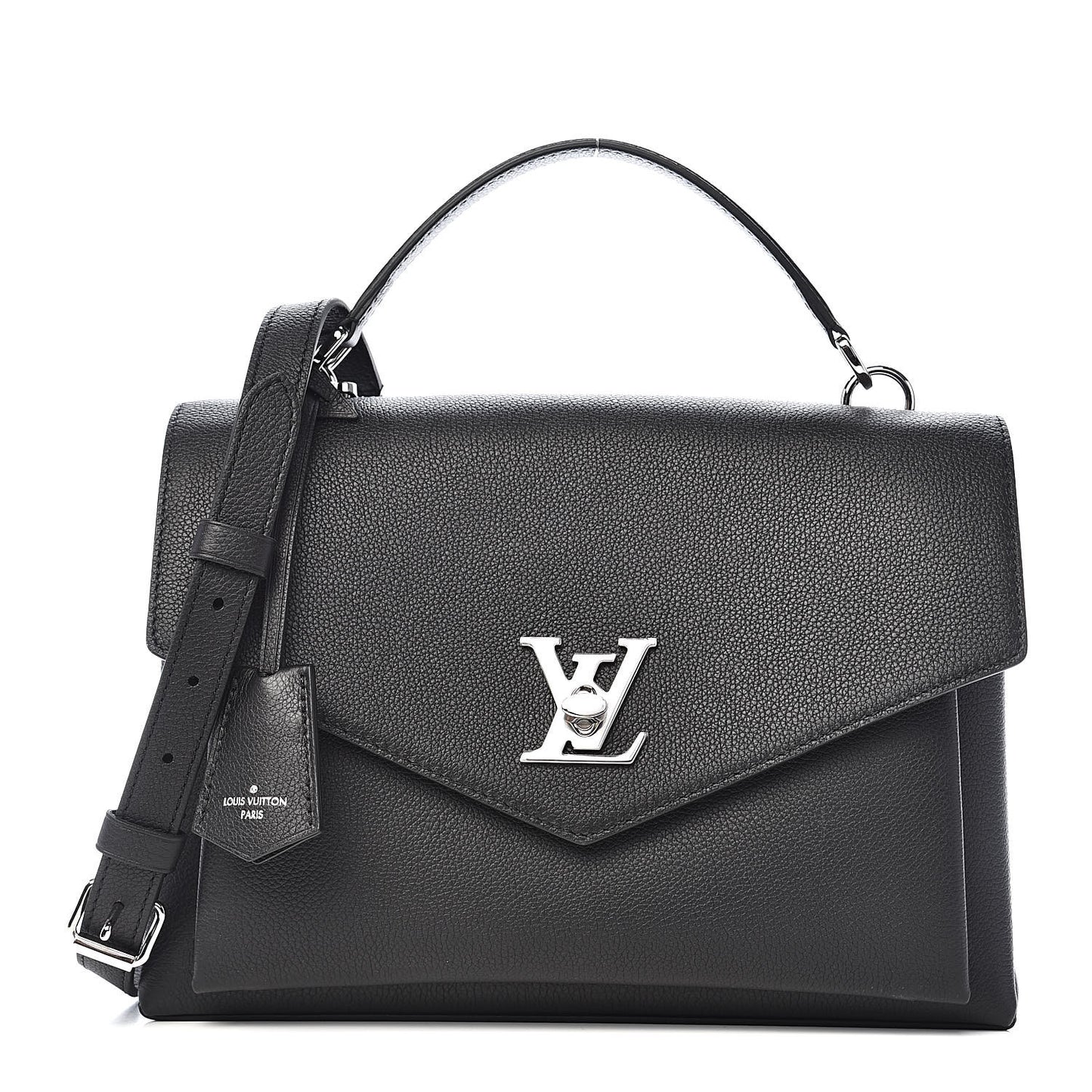 Soft Calfskin My Lockme Top Handle Black