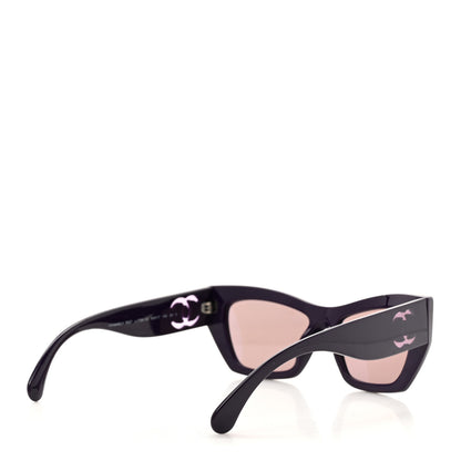 Chanel Acetate Cat Eye Sunglasses 5527 Purple 4 of 8