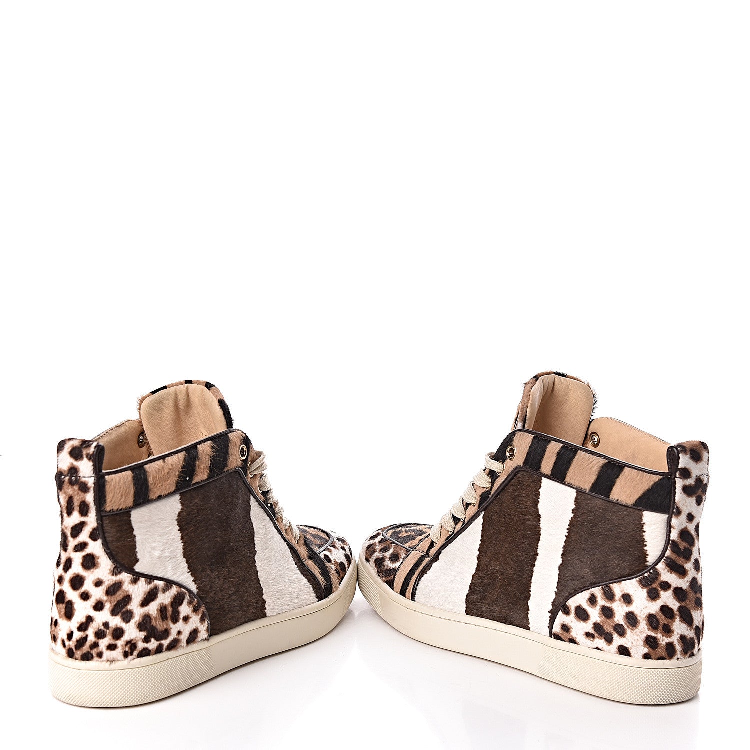 Christian Louboutin Calf Hair Animal Print Rantus Orlato Flat Sneakers 39.5 Multicolor 6 of 11