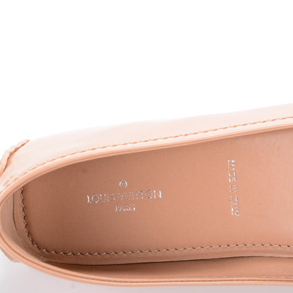 Louis Vuitton Patent Calfskin Oxford Ballerina Flats 38.5 Beige 6 of 7