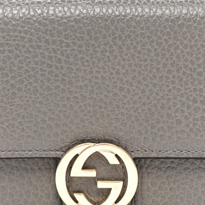 Gucci Dollar Calfskin Interlocking G Chain Wallet Loess 8 of 11