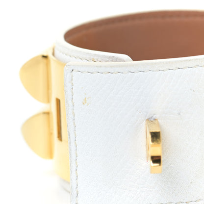 Hermes Epsom Collier de Chien CDC Bracelet S White 9 of 11