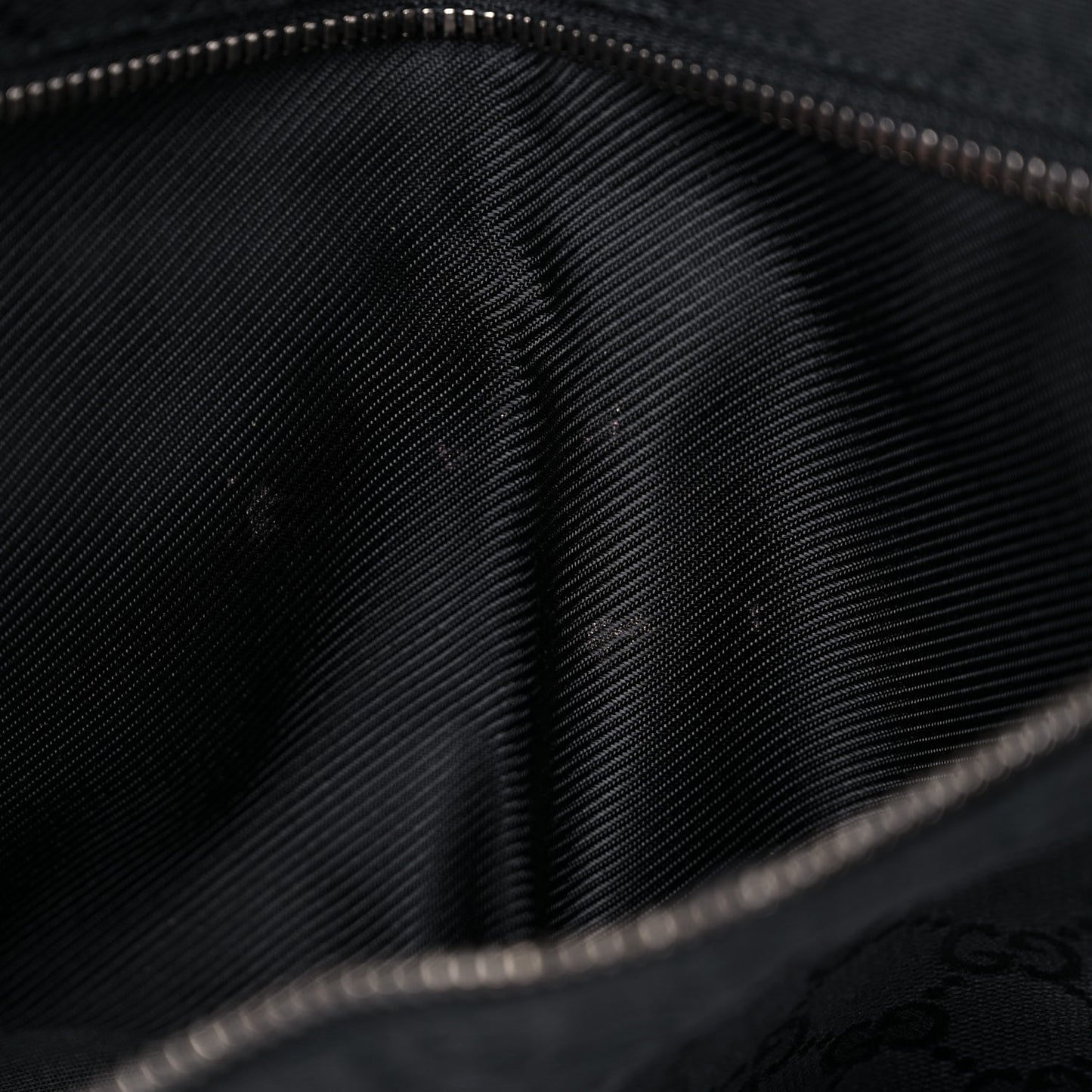 GG Monogram Double Pocket Belt Bag Black