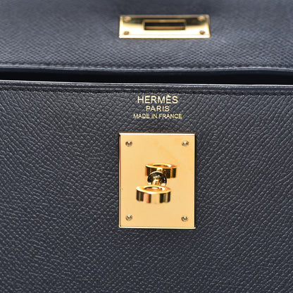 Hermes Epsom Kelly Sellier 32 Black 8 of 45