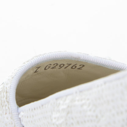 Chanel Patent Sequin CC Espadrilles 36 White 8 of 8