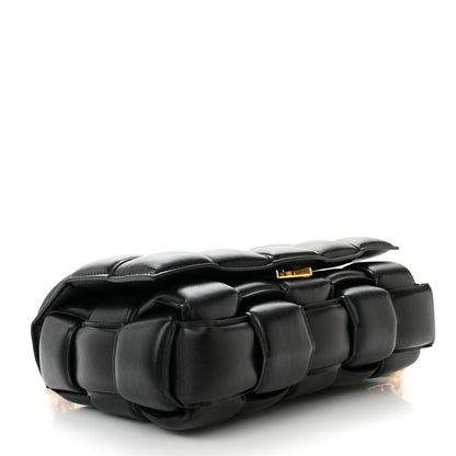 Bottega Veneta Lambskin Maxi Intreccio Padded Chain Cassette Crossbody Bag Black 4 of 10