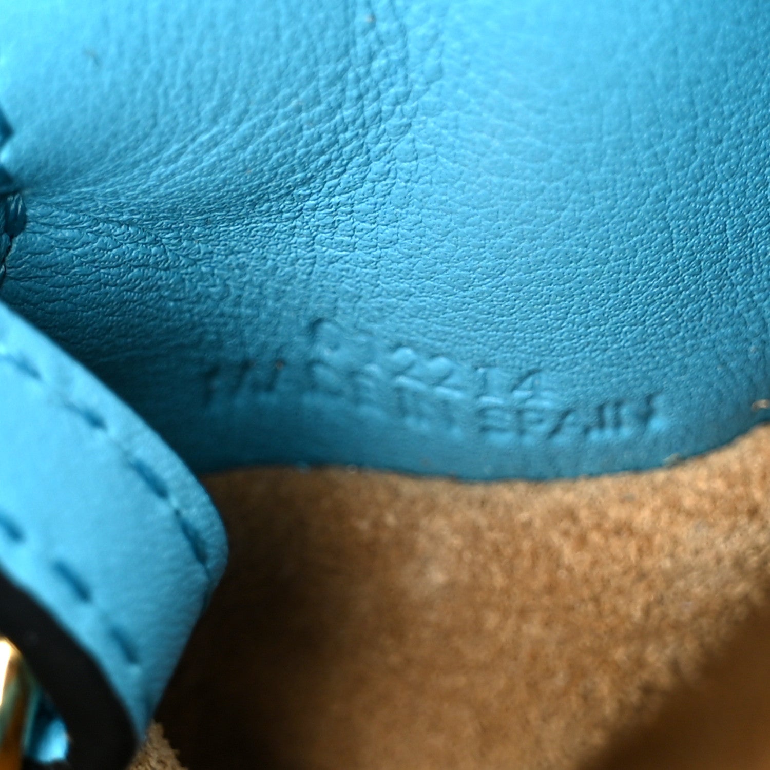 Loewe Nappa Flamenco Mini Knot Bag Turquoise 6 of 9