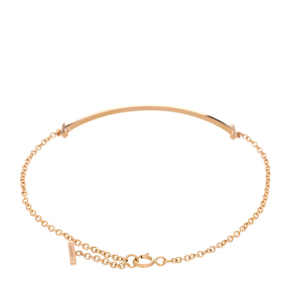 Tiffany 18K Rose Gold T Smile Bracelet 2 of 4