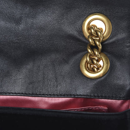 Gucci Velvet Matelasse Mini GG Marmont Shoulder Bag Black 18 of 20