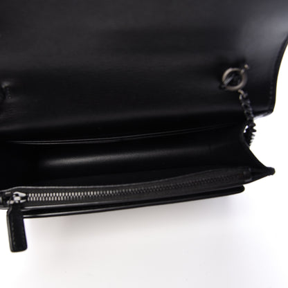 Saint Laurent Calfskin Monogram Sunset Chain Wallet Black 5 of 9