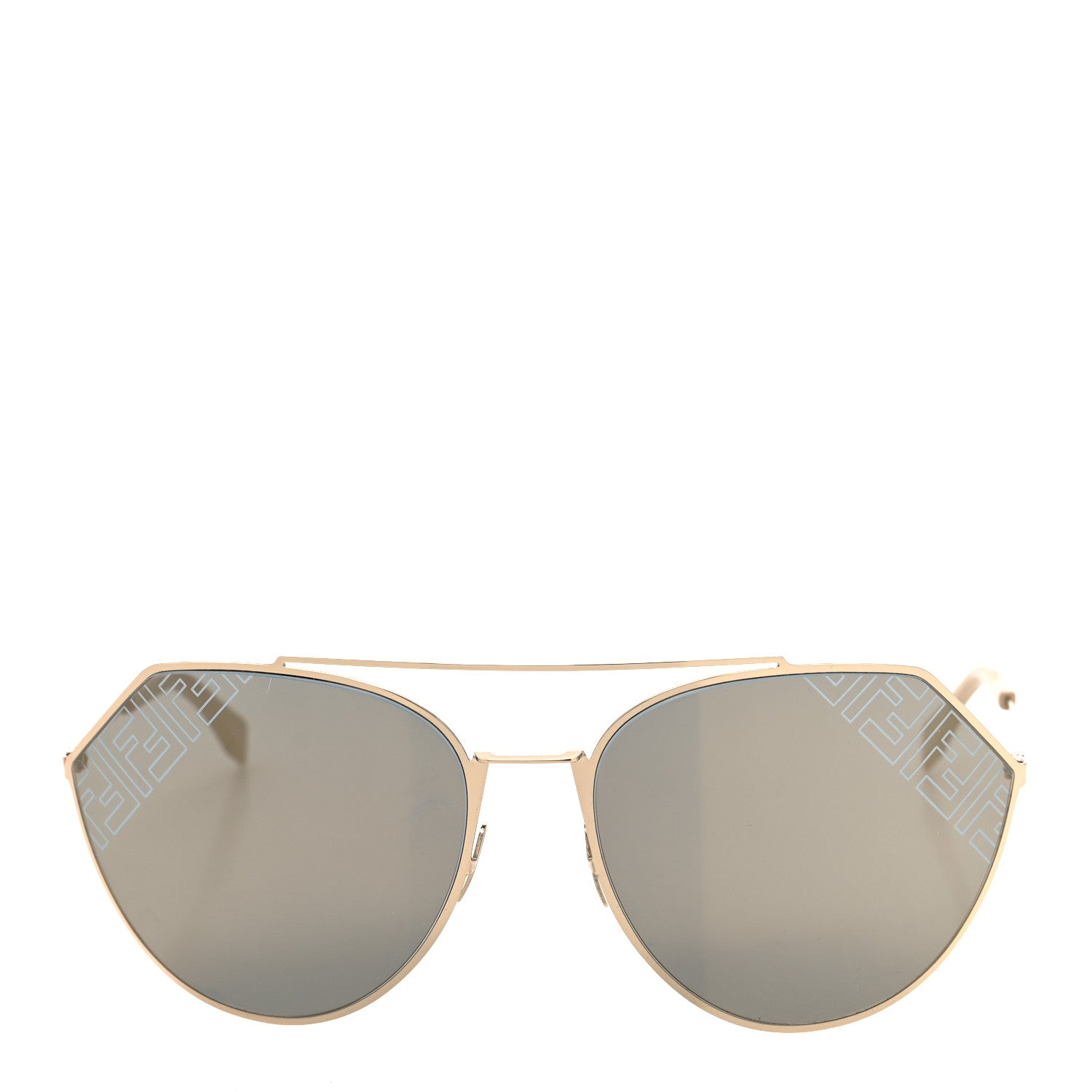 Fendi Metal Aviator Sunglasses FFM0074 Gold 2 of 7