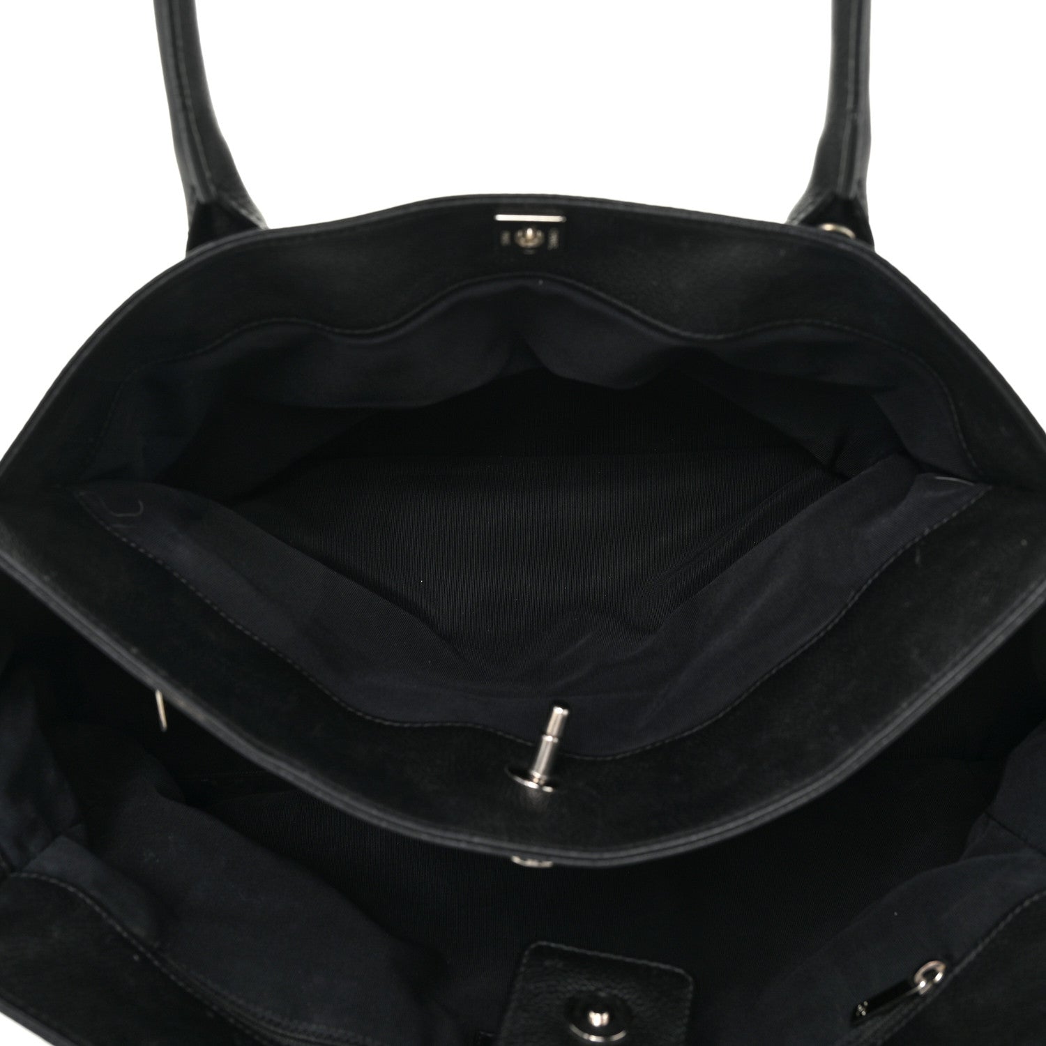 Chanel Calfskin Cerf Executive Shopper Tote Black 17 of 33